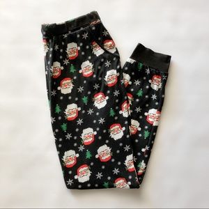 Santa Pajama Pants - Christmas Leggings